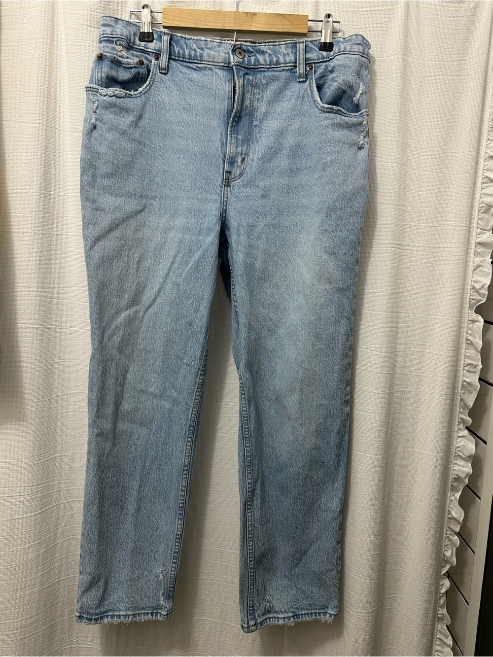 Abercrombie & Fitch Light Blue Straight Leg Jeans